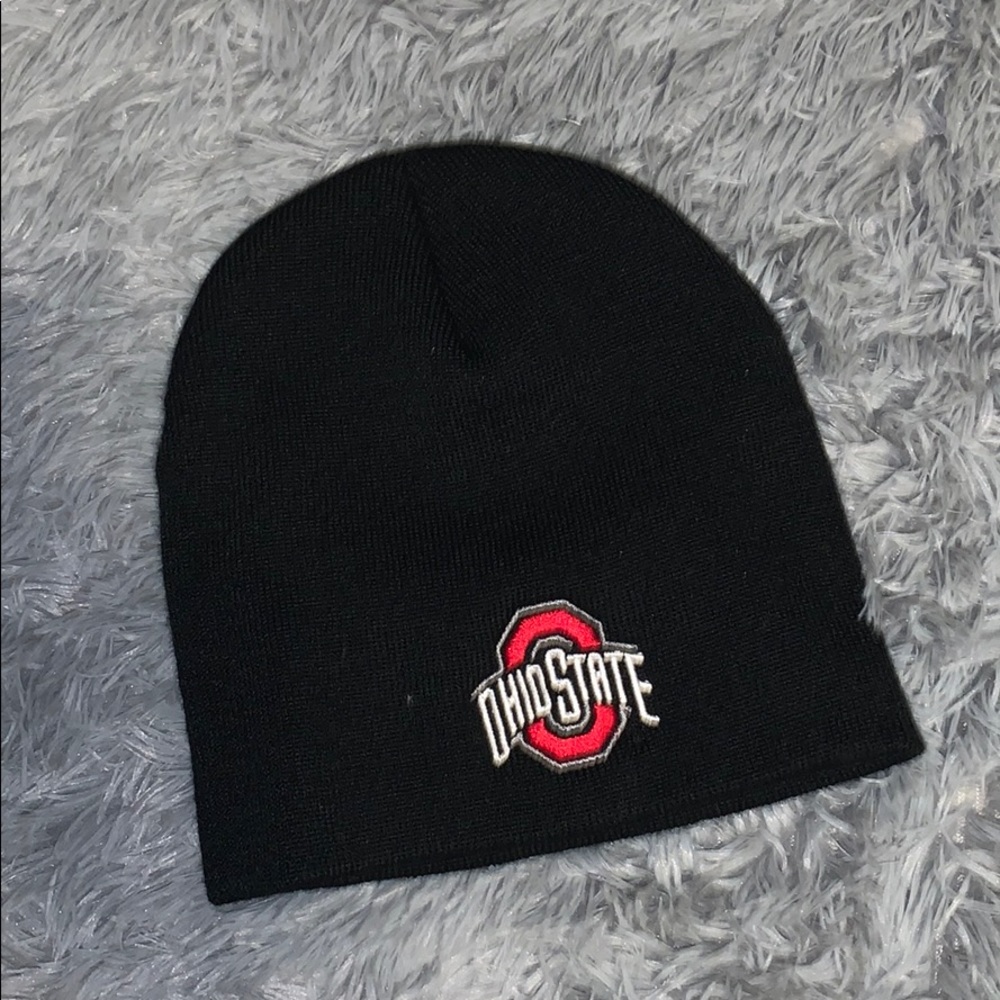 Black Ohio State Unisex Beanie Hat